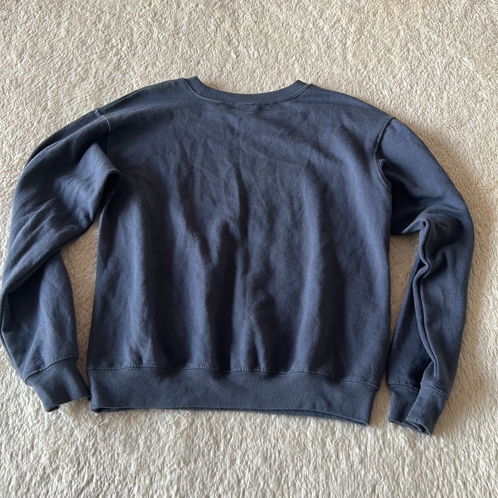 MTV logo blue gray pullover size small (3-5) - Picture 6 of 16